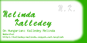 melinda kalledey business card